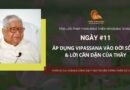 NGÀY 11 – ÁP DỤNG VIPASSANA VÀO ĐỜI SỐNG & LỜI CĂN DẶN CỦA THẦY