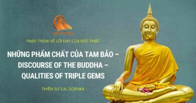 NHỮNG PHẨM CHẤT CỦA TAM BẢO - DISCOURSE OF THE BUDDHA - QUALITIES OF TRIPLE GEMS
