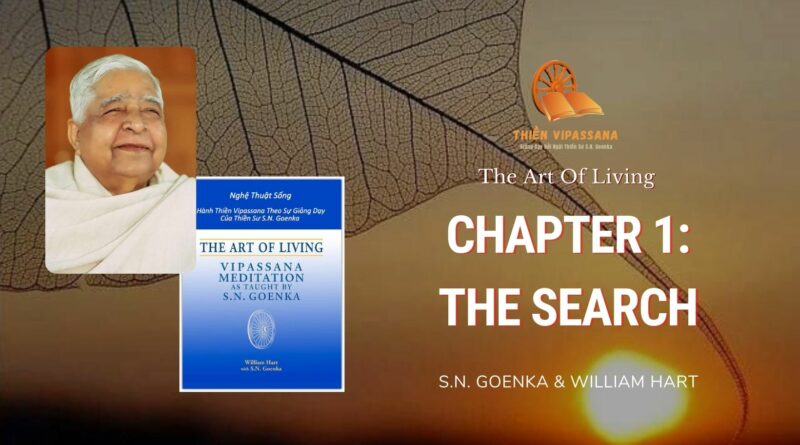 CHAPTER 1: THE SEARCH - THE ART OF LIVING