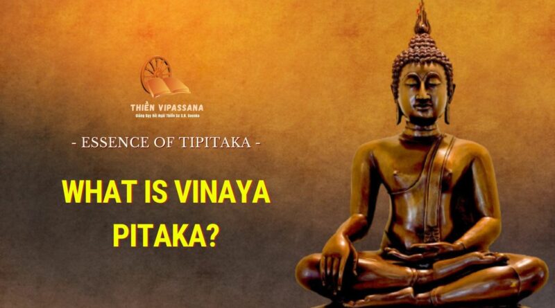 ESSENCE OF TIPITAKA - WHAT IS VINAYA PITAKA?