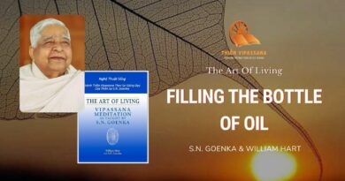 FILLING THE BOTTLE OF OIL - THE ART OF LIVING