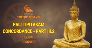 PALI TIPITAKAM CONCORDANCE PART III.2 - E.M. HARE